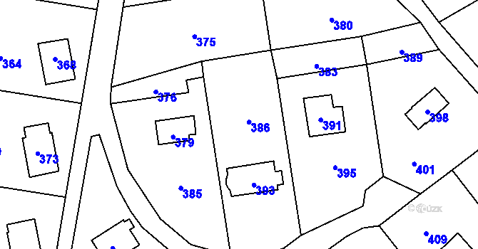 Parcela st. 1048/19 v KÚ Březí nad Oslavou, Katastrální mapa