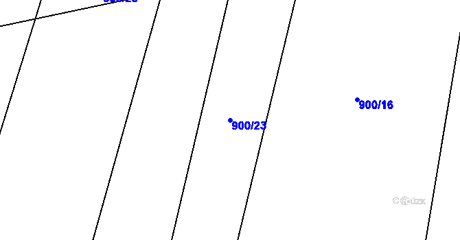 Parcela st. 900/23 v KÚ Březí u Týna nad Vltavou, Katastrální mapa