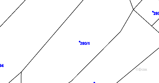 Parcela st. 280/1 v KÚ Březinka pod Bezdězem, Katastrální mapa