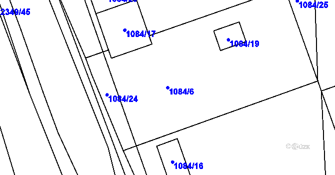 Parcela st. 1084/6 v KÚ Březnice, Katastrální mapa