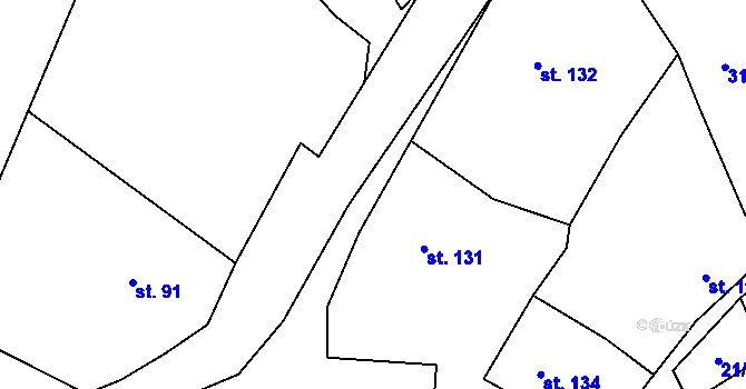 Parcela st. 3294/25 v KÚ Březník, Katastrální mapa