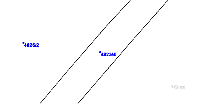 Parcela st. 4823/4 v KÚ Březolupy, Katastrální mapa