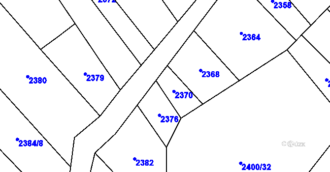 Parcela st. 2400/21 v KÚ Březolupy, Katastrální mapa