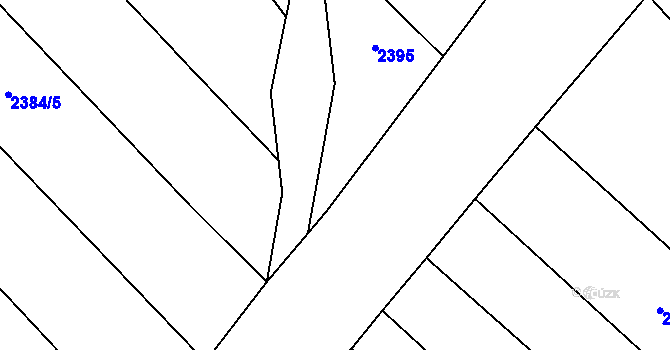 Parcela st. 2400/27 v KÚ Březolupy, Katastrální mapa