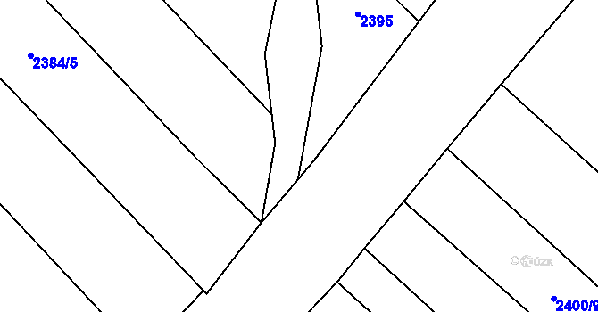 Parcela st. 2400/28 v KÚ Březolupy, Katastrální mapa