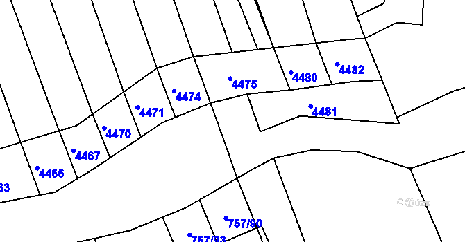Parcela st. 331/22 v KÚ Březolupy, Katastrální mapa