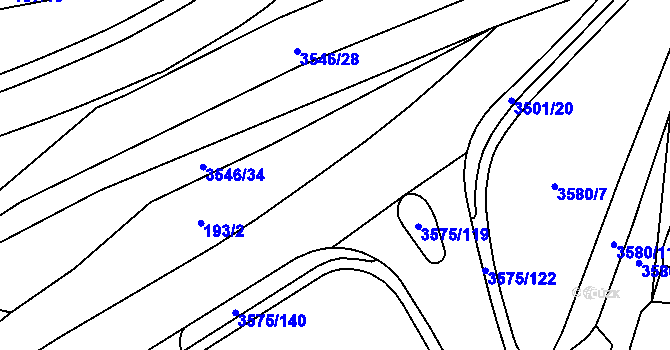 Parcela st. 3501/21 v KÚ Březolupy, Katastrální mapa