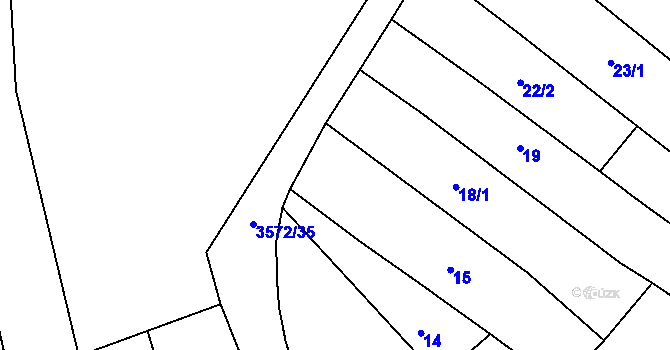 Parcela st. 6327 v KÚ Březolupy, Katastrální mapa