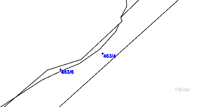 Parcela st. 463/4 v KÚ Březová u Hořovic, Katastrální mapa