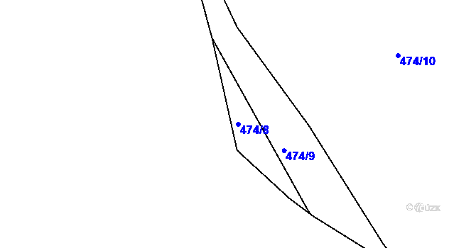 Parcela st. 474/8 v KÚ Březová u Hořovic, Katastrální mapa