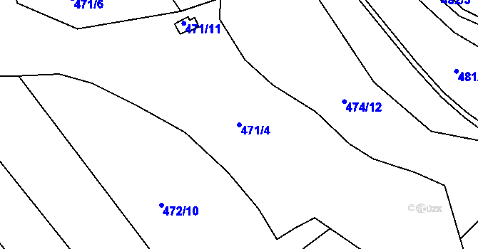 Parcela st. 471/4 v KÚ Březová u Hořovic, Katastrální mapa