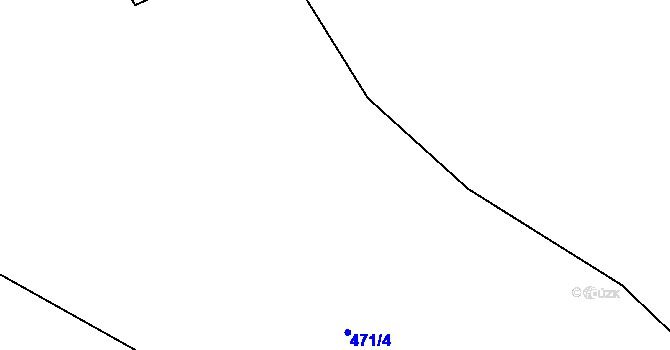 Parcela st. 471/10 v KÚ Březová u Hořovic, Katastrální mapa