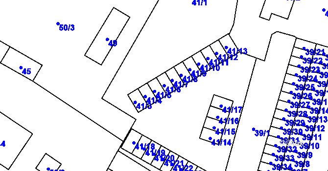 Parcela st. 41/6 v KÚ Březová u Sokolova, Katastrální mapa