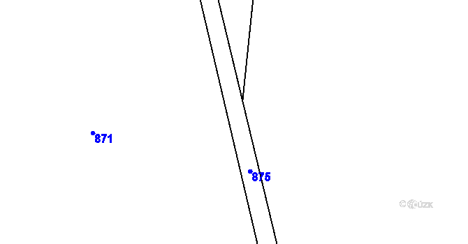 Parcela st. 461/10 v KÚ Březová u Zlína, Katastrální mapa