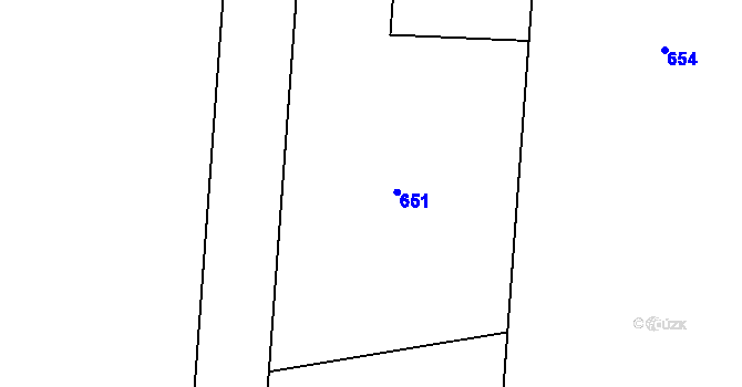 Parcela st. 529/12 v KÚ Březová u Zlína, Katastrální mapa