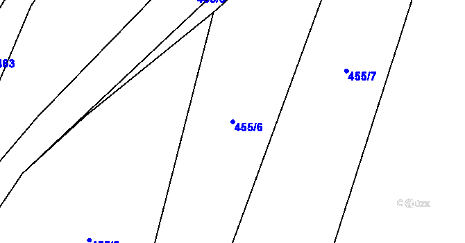 Parcela st. 455/6 v KÚ Březová nad Svitavou, Katastrální mapa