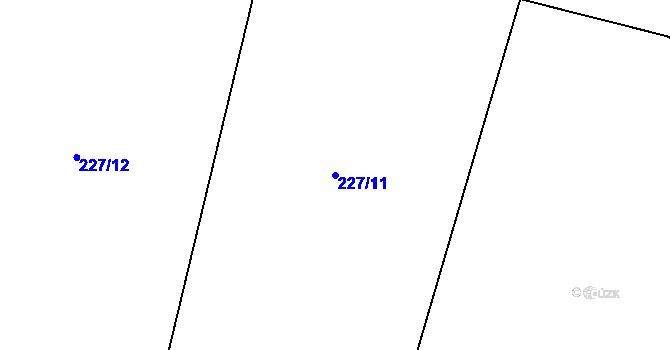Parcela st. 227/11 v KÚ Březovice pod Bezdězem, Katastrální mapa