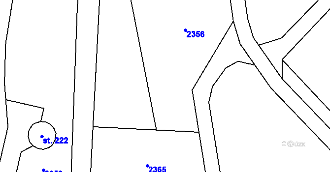 Parcela st. 321/16 v KÚ Budíškovice, Katastrální mapa