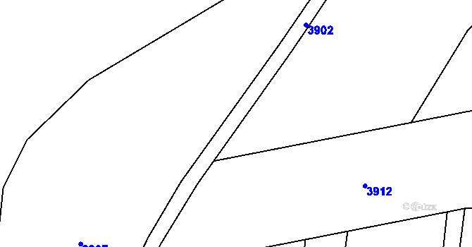 Parcela st. 2587/3 v KÚ Budišov nad Budišovkou, Katastrální mapa