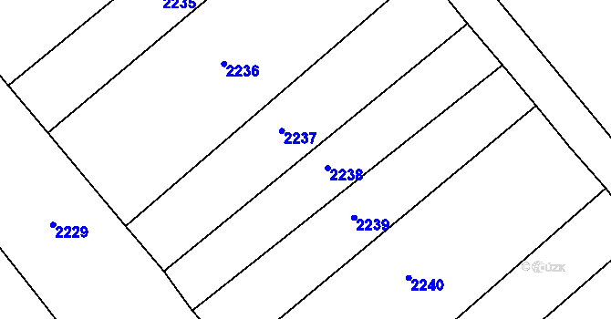 Parcela st. 2052/11 v KÚ Budkov, Katastrální mapa