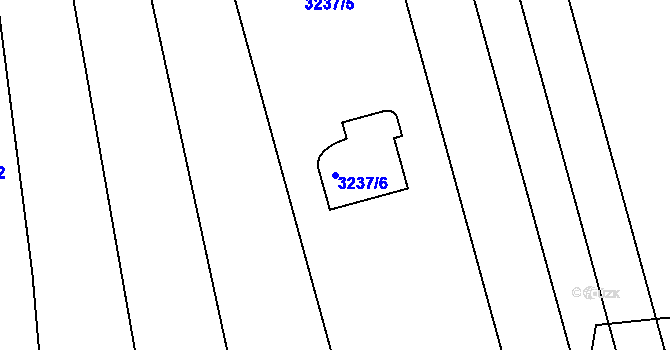 Parcela st. 3237/6 v KÚ Buchlovice, Katastrální mapa