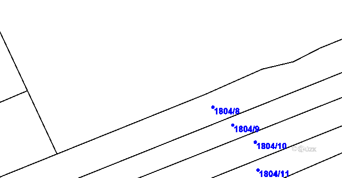 Parcela st. 508/2 v KÚ Buchlovice, Katastrální mapa