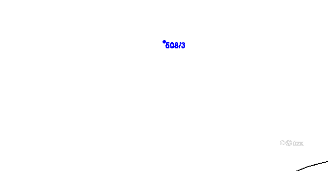 Parcela st. 508/7 v KÚ Buchlovice, Katastrální mapa