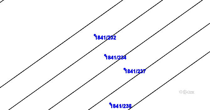 Parcela st. 1841/234 v KÚ Buchlovice, Katastrální mapa