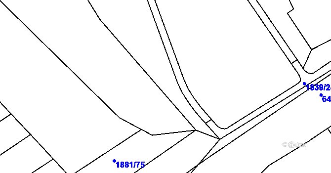 Parcela st. 3061/97 v KÚ Buchlovice, Katastrální mapa