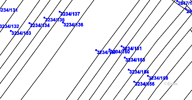 Parcela st. 3234/147 v KÚ Buchlovice, Katastrální mapa