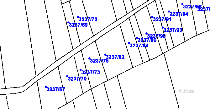 Parcela st. 3237/82 v KÚ Buchlovice, Katastrální mapa