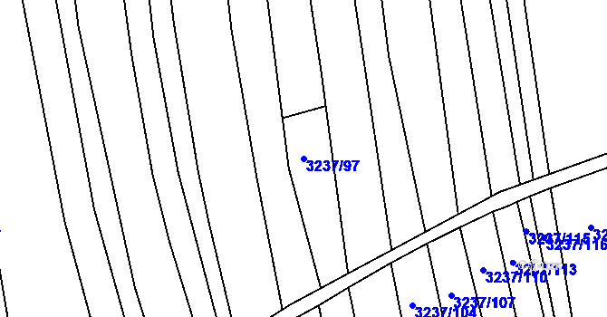 Parcela st. 3237/97 v KÚ Buchlovice, Katastrální mapa