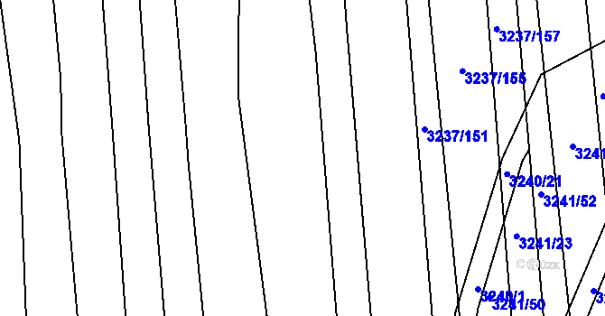 Parcela st. 3237/142 v KÚ Buchlovice, Katastrální mapa