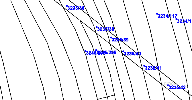 Parcela st. 3246/298 v KÚ Buchlovice, Katastrální mapa