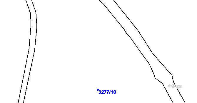 Parcela st. 3277/9 v KÚ Buchlovice, Katastrální mapa