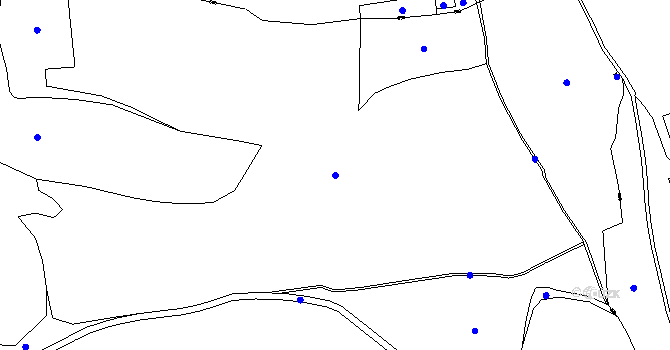 Parcela st. 9/1 v KÚ Suchdol u Bujanova, Katastrální mapa