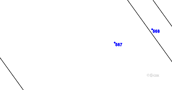 Parcela st. 173/3 v KÚ Buk, Katastrální mapa