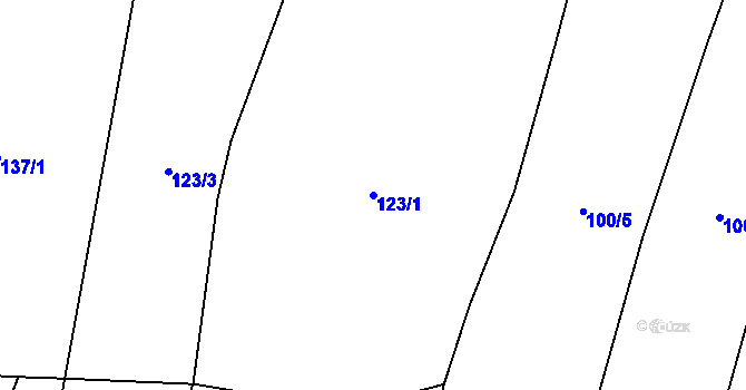 Parcela st. 123/1 v KÚ Bukol, Katastrální mapa