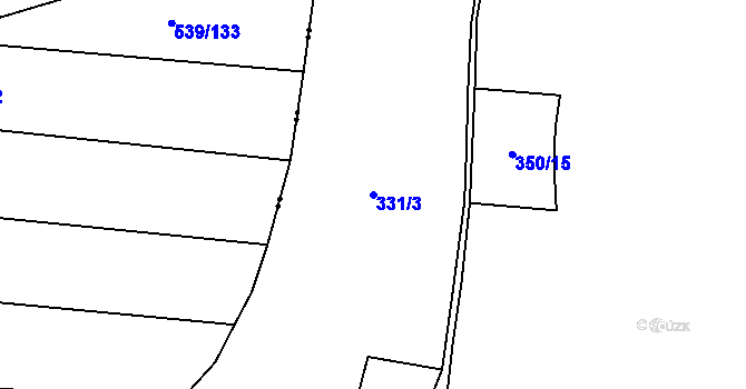 Parcela st. 331/3 v KÚ Bukol, Katastrální mapa