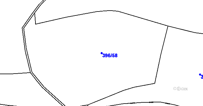 Parcela st. 396/58 v KÚ Bukol, Katastrální mapa