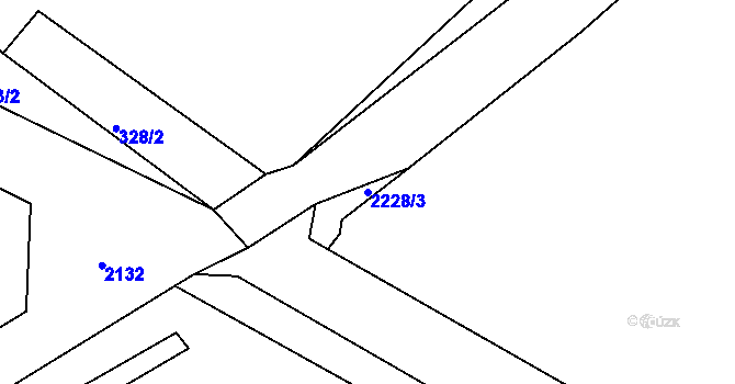Parcela st. 2228/3 v KÚ Buková u Třešti, Katastrální mapa