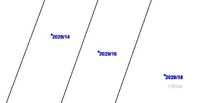 Parcela st. 2029/16 v KÚ Bukovany u Týnce nad Sázavou, Katastrální mapa