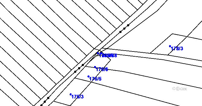 Parcela st. 149/88 v KÚ Bukovany u Kyjova, Katastrální mapa