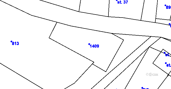 Parcela st. 36 v KÚ Bukovec u Horšovského Týna, Katastrální mapa