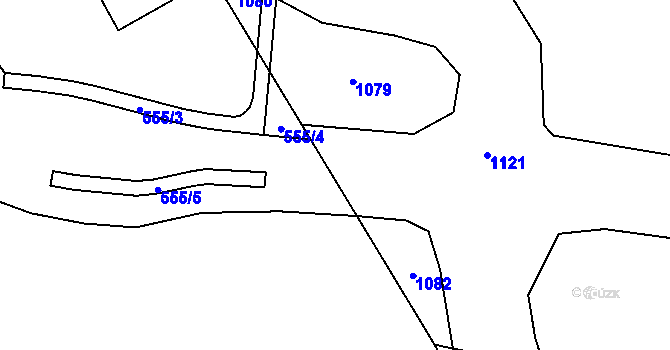 Parcela st. 799/5 v KÚ Černovice u Bukovce, Katastrální mapa