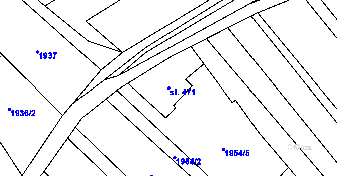 Parcela st. 471 v KÚ Bukovec u Jablunkova, Katastrální mapa