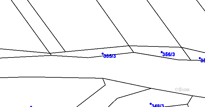 Parcela st. 355/3 v KÚ Bukovec u Jablunkova, Katastrální mapa