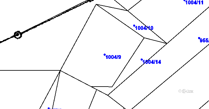 Parcela st. 1004/9 v KÚ Bukovec u Jablunkova, Katastrální mapa