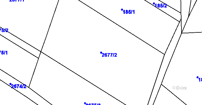 Parcela st. 2677/2 v KÚ Bukovec u Jablunkova, Katastrální mapa