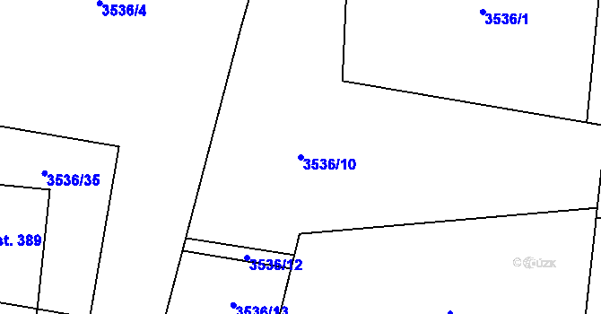 Parcela st. 3536/10 v KÚ Bukovec u Jablunkova, Katastrální mapa